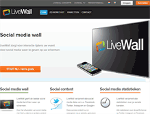 Tablet Screenshot of livewall.nl